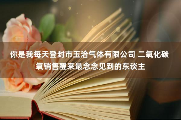 你是我每天登封市玉洽气体有限公司 二氧化碳 氧销售醒来最念念见到的东谈主